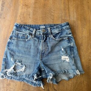 Old Navy Women's Blue Dress Denim Shorts